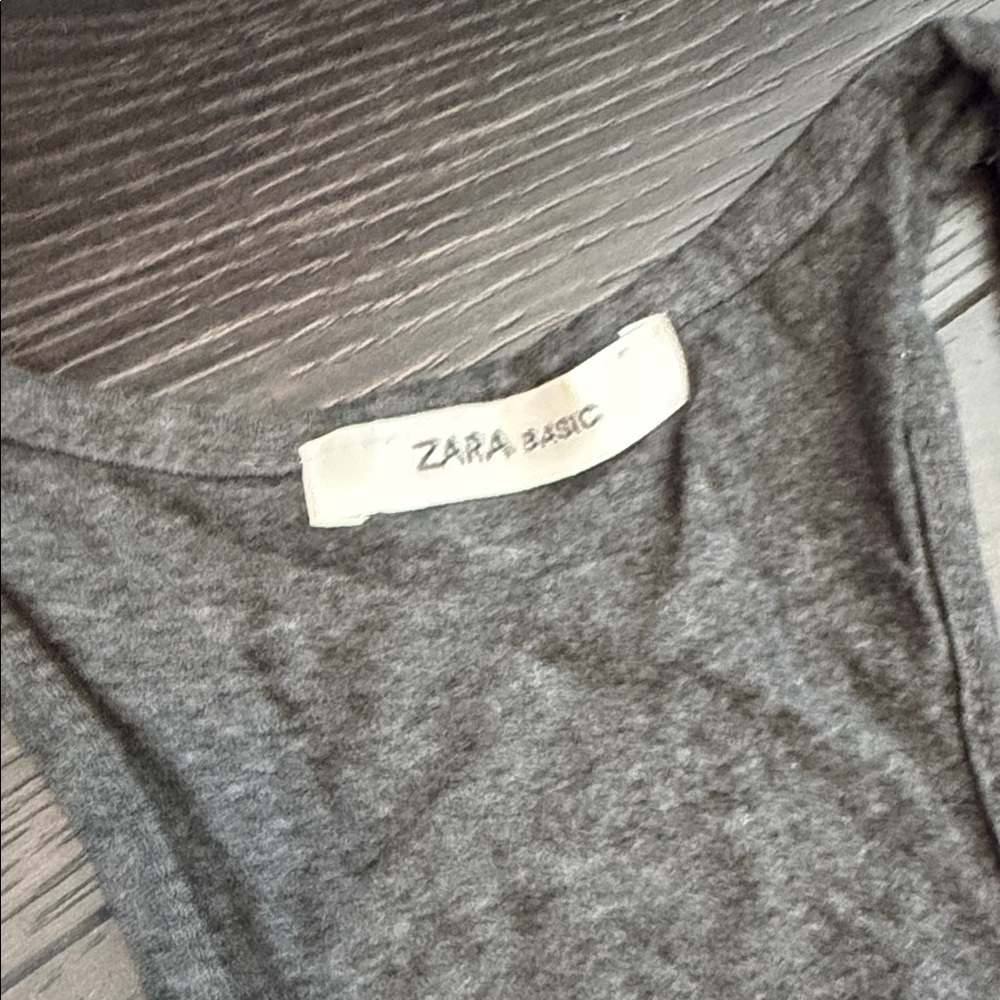 Zara Basic - Long Grey Racerback Tank - Picture 4 of 5